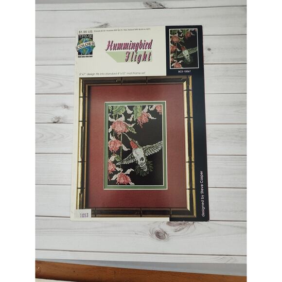 True Colors Hummingbird Flight Cross Stitch Pattern Steve Casper Artwork - Picture 1 of 4